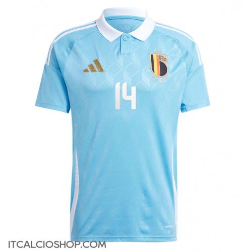Belgio Dodi Lukebakio #14 Seconda Maglia Europei 2024 Manica Corta Belgio Dodi Lukebakio #14 Seconda Maglia Europei 2024 Manica Corta